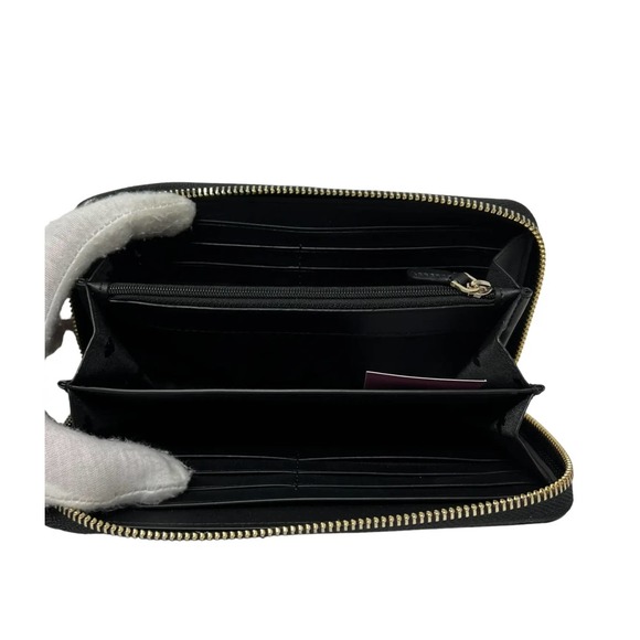 KATE SPADE BOXED SHIMMY GLITTER LARGE CONTINENTAL WALLET IN BLACK - Picture 5 of 5